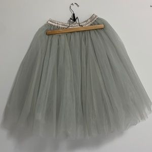 Grey tulle skirt